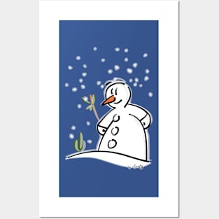 Snowman's TIME (Large) Posters and Art